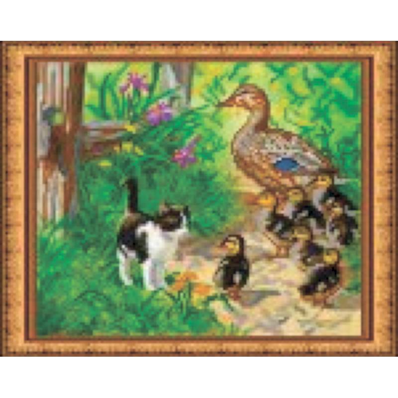 Набор для вышивания бисером «На прогулку»  24*19 см