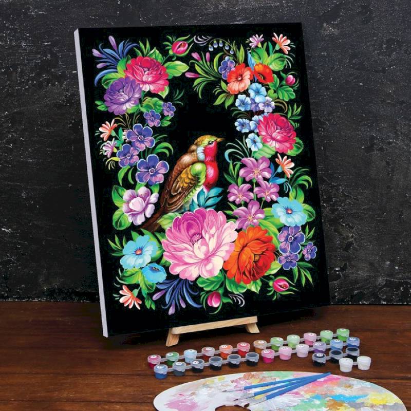 Картина по номерам на холсте с подрамником «Жостово» 40x50 см