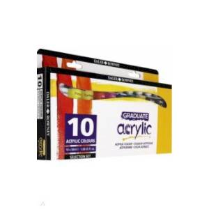 Краски акриловые 10 цветов, 38 мл (123900010)