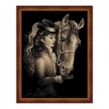 Набор для вышивания крестиком 'Амазонка', 40x30 см