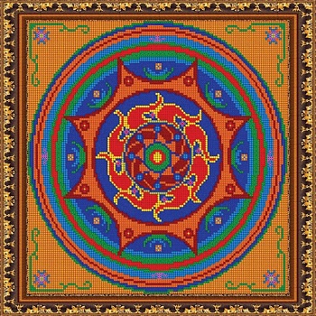 «Светлица» набор для вышивания бисером №544П «Мандала. Равновесие» бисер Чехия 27x27см