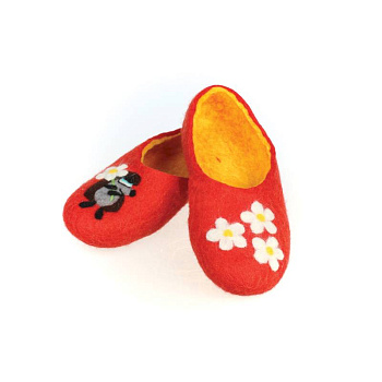 Войлочные тапочки Ёжик. Размер 41