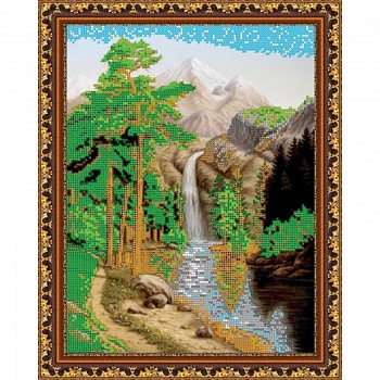 «Светлица» набор для вышивания бисером №255 «Водопад» бисер Чехия 25x30,3см
