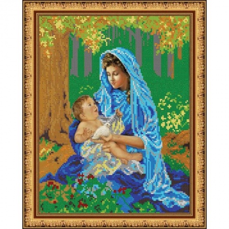 «Светлица» набор для вышивания бисером №455 «Мамина радость» бисер Чехия 24x30 см