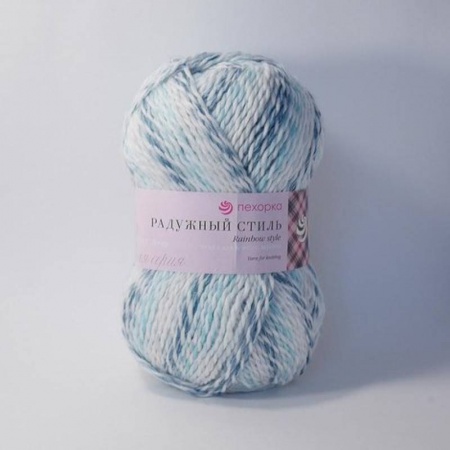 Радужный стиль. Цвет 862 мулине голубое. 5х100 г