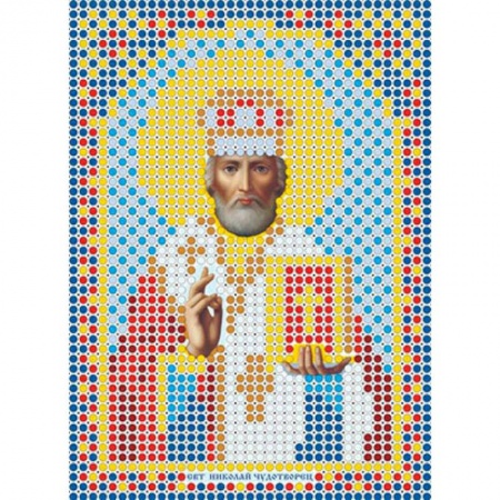 Набор для вышивания бисером ММ-032 , 8х11см . ' Святитель Николай Чудотворец'