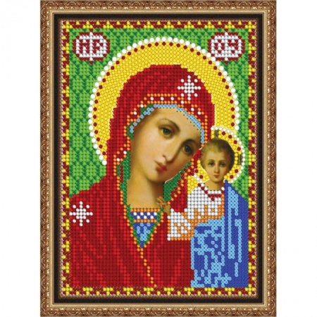 «Светлица» набор для вышивания бисером 8319М «Прсв. Богородица Казанская» бисер Чехия 12x16см