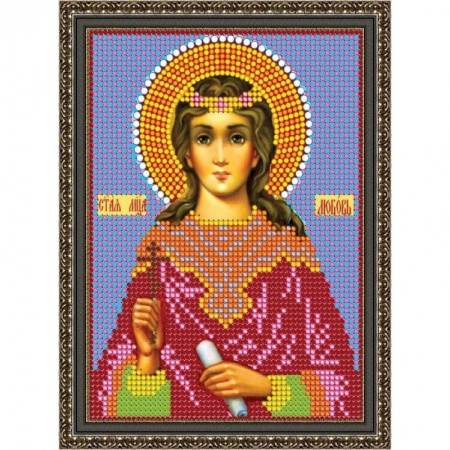 «Светлица» набор для вышивания бисером 8714М «Св. Мученица Любовь» бисер Чехия 12x16см