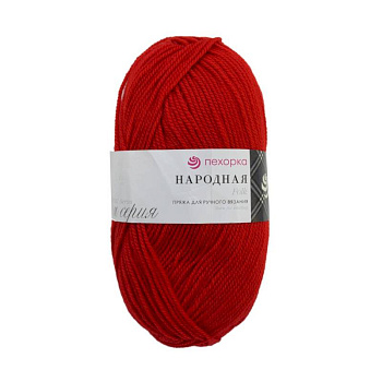 Народная. Цвет 88-Красный мак. 5х100 г