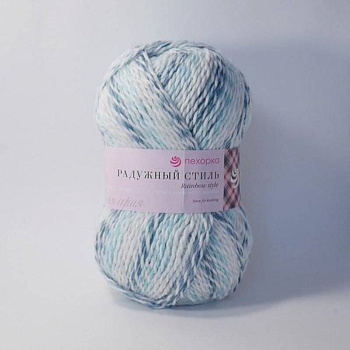 Радужный стиль. Цвет 862 мулине голубое. 5х100 г