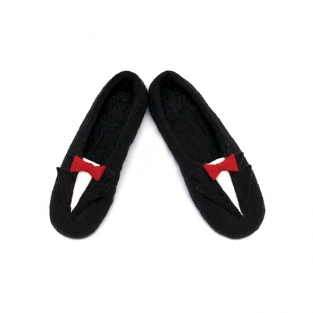Войлочные тапочки черные. Размер 46