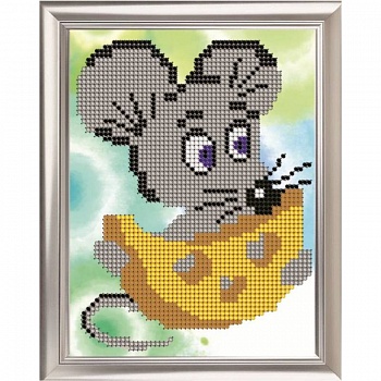 Набор для вышивания бисером 'Мышка  ' 12х16см Д-010