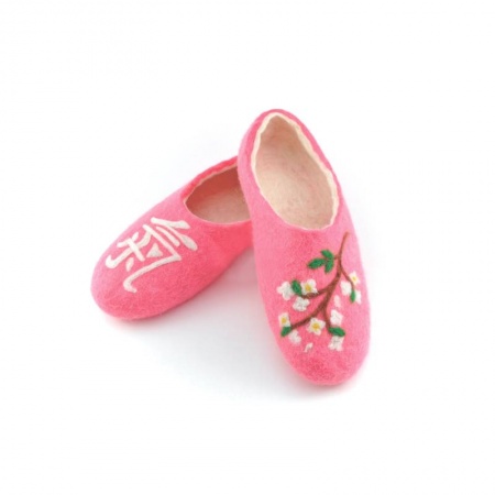 Тапочки из войлока - Свобода. Размер 38