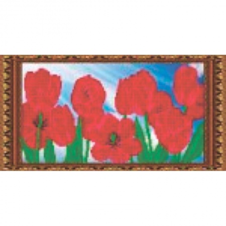 Набор для вышивания бисером «Тюльпаны»  38,2*19,7 см