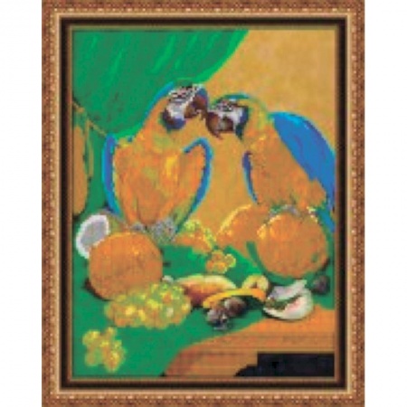 Набор для вышивания бисером «Попугаи»  30*38 см