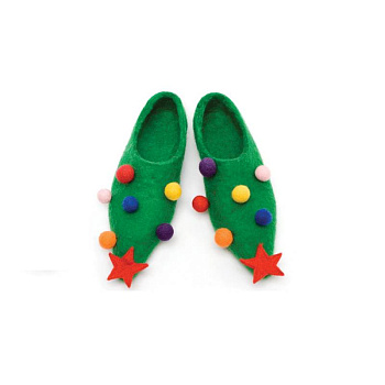 Тапочки - Елки. Размер 40