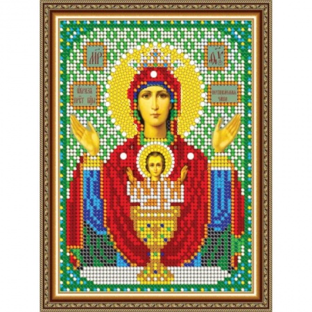 «Светлица» набор для вышивания бисером 8385М «Прсв. Богородица Неупиваемая Чаша» бисер Чехия 12x16см
