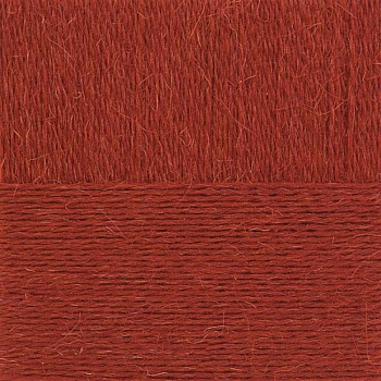 Деревенская шерсть. Цвет 487-Красное дерево. 10x100 г.