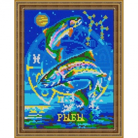 Набор для вышивания бисером №481П «Рыбы»
