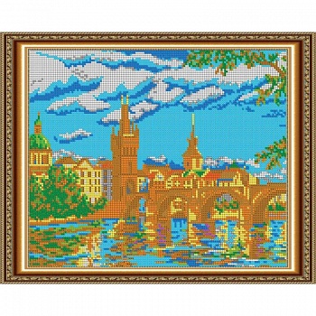 «Светлица» набор для вышивания бисером №587П «Прага» бисер Чехия 30x24см