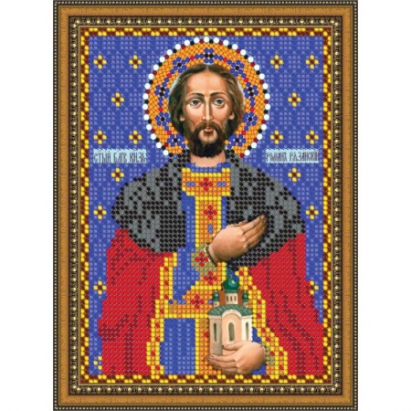 «Светлица» набор для вышивания бисером 8775М «Св. Роман» бисер Чехия 12x16см