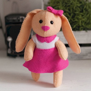 Игрушка из фетра, набор для творчества 'Зайка'