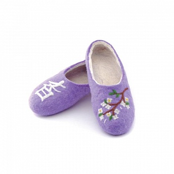 Тапочки из войлока - Мудрость. Размер 40