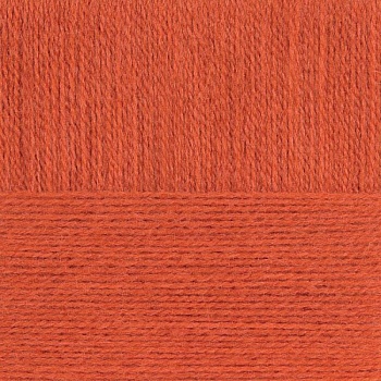 Ангорская тёплая. Цвет 189-Яркооранжевый. 5x100г