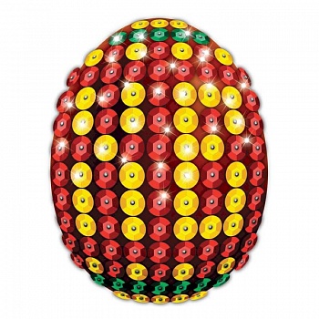 Набор для декорирования пасхального яйца пайетками № 1