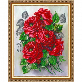 Набор для вышивания бисером №107 «Садовые розы»