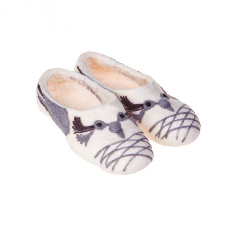 Тапочки из войлока - Сапсаны Орловы. Размер 36