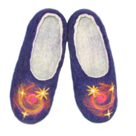 Войлочные тапочки «Космическая коллекция» Счастливые звезды. Размер 38