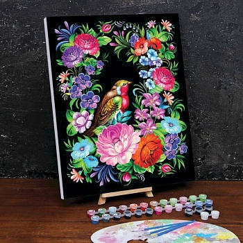 Картина по номерам на холсте с подрамником «Жостово» 40x50 см