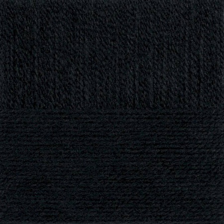 Ангорская тёплая. Цвет 02-Черный. 5x100г