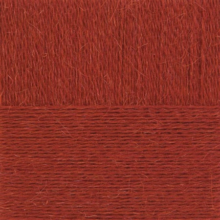 Деревенская шерсть. Цвет 487-Красное дерево. 10x100 г.