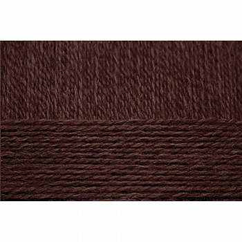 Деревенская шерсть. Цвет 17-Шоколад. 10x100 г.