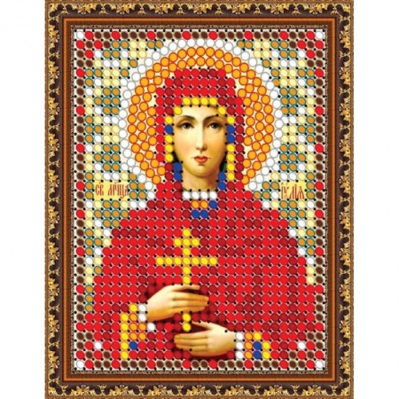 «Светлица» набор для вышивания бисером 8712Л «Св. Мученица Юлия» бисер Чехия 6x7,5см
