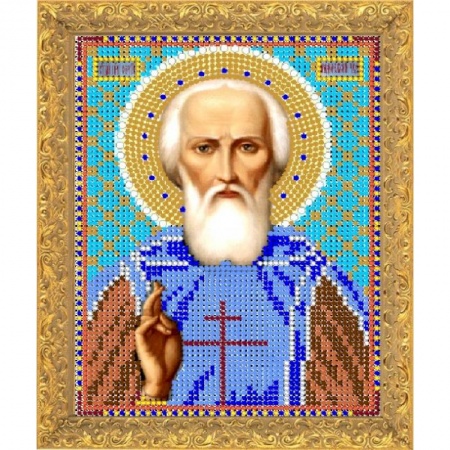 Набор для вышивания бисером 'СВ. Сергий Родонежский' 12х16см №7302