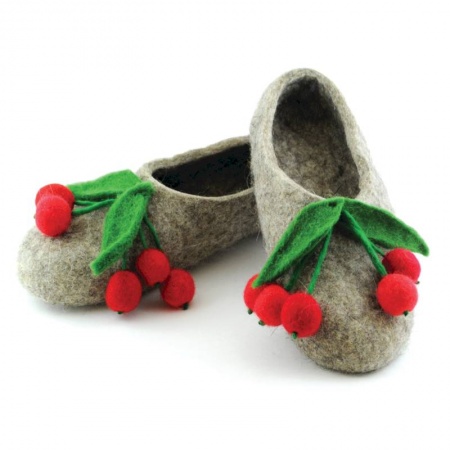 Войлочные тапочки Рябина. Размер 42