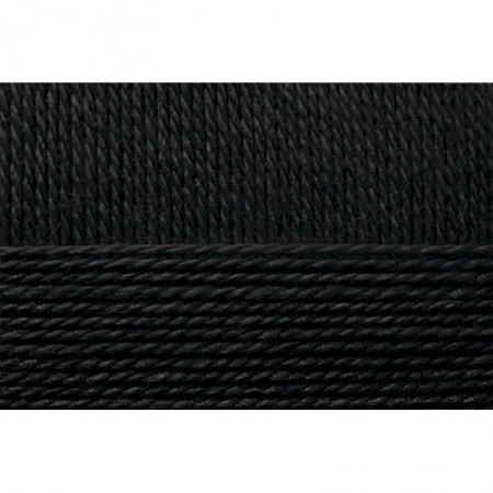 Мериносовая. Цвет 02-Черный. 10х100 г