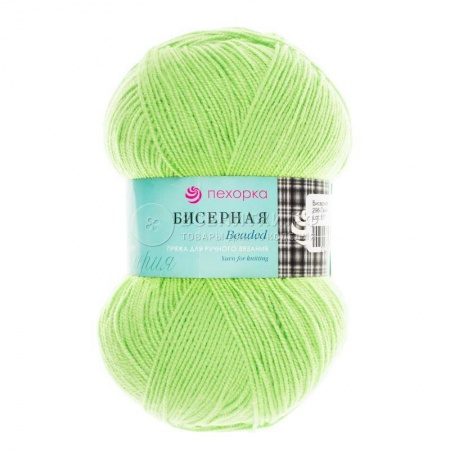Бисерная. Цвет 296-Лайм. 5х100 г