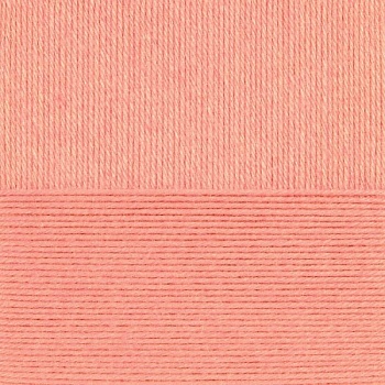 Детский каприз тёплый. Цвет 1125-Розовый коралл. 10х50 г