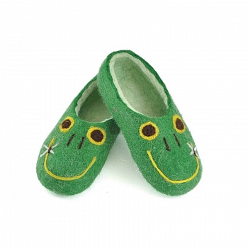 Детские войлочные тапочки Лягушата. Размер 21 см