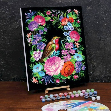 Картина по номерам на холсте с подрамником «Жостово» 40x50 см