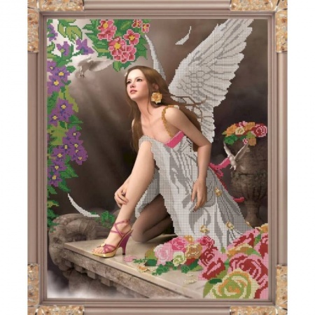 «Светлица» набор для вышивания бисером №102 «Дикий Ангел» бисер Чехия 38x48см