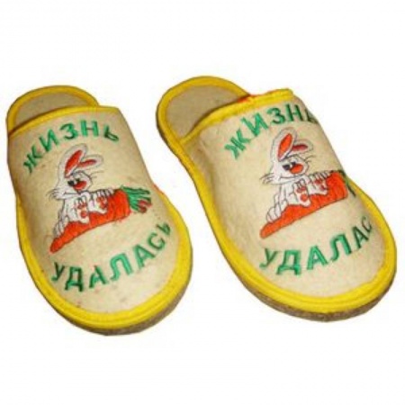 Тапочки для бани и сауны с надписями в ассортименте