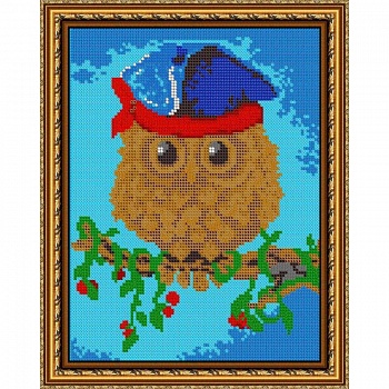 Набор для вышивания бисером №491П «Летняя совушка»