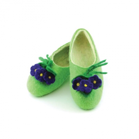 Войлочные тапочки Фиалки. Размер 39
